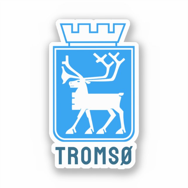 Pegatina Escudo de Tromsø, NORUEGA (Anverso)