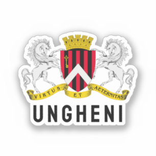 Pegatina Escudo de Ungheni (Moldova)