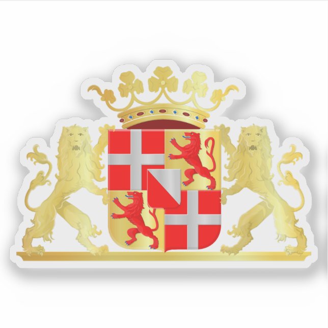 Pegatina Escudo de Utrecht (provincia), Países Bajos (Anverso)