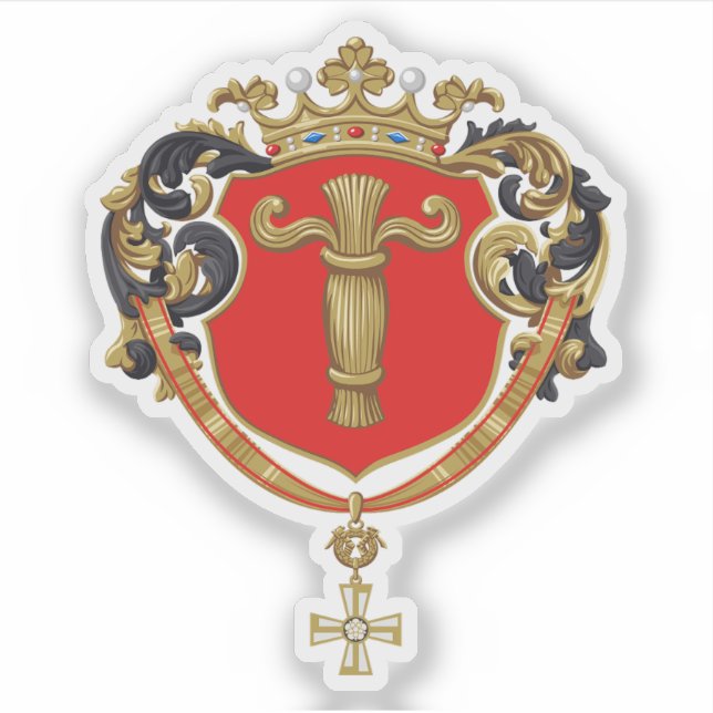 Pegatina Escudo de Vaasa (Finlandia) (Anverso)