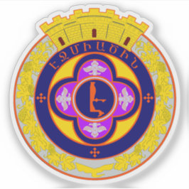 Pegatina Escudo de Vagharshapat, República de Armenia
