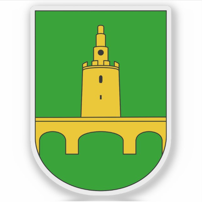 Pegatina Escudo de Valpovo (Croacia) (Anverso)