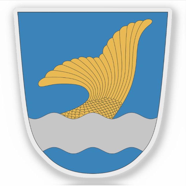 Pegatina Escudo de Vantaa, Finlandia (Anverso)