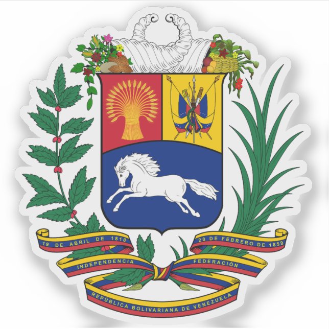 Pegatina Escudo de Venezuela (Anverso)