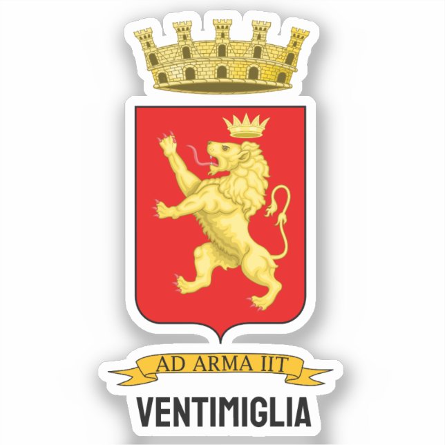 Pegatina Escudo de Ventimiglia (Anverso)