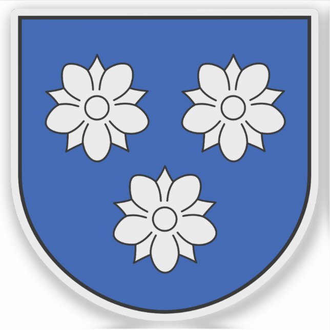 Pegatina Escudo de Viersen, Alemania (Anverso)