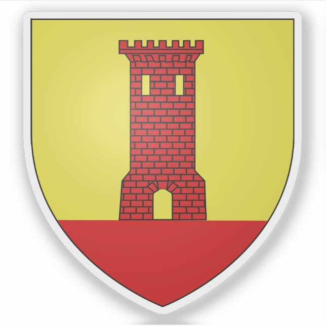 Pegatina Escudo de Vitrolles, Bouches du Rhône (Anverso)