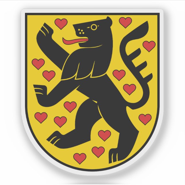 Pegatina Escudo de Weimar, Alemania (Anverso)