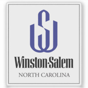 Pegatina Escudo de Winston-Salem, Carolina del Norte, EE. U