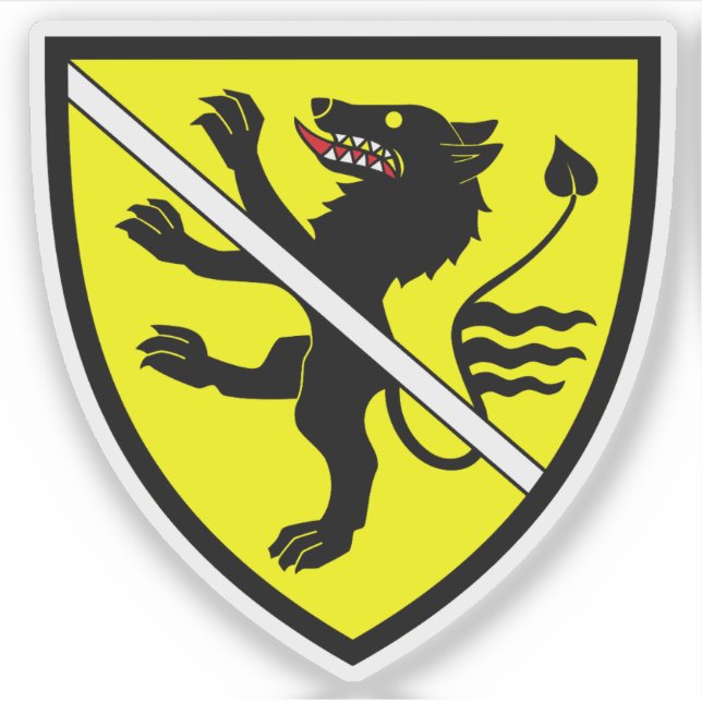 Pegatina Escudo de Wolfsberg, Carintia, Austria (Anverso)