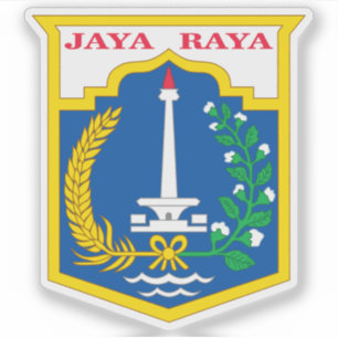 Pegatina Escudo de Yakarta (Indonesia)