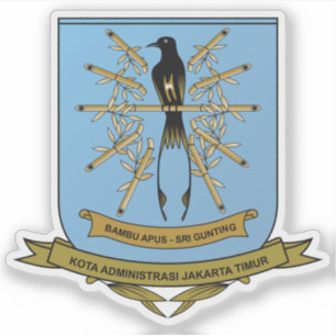 Pegatina Escudo de Yakarta Oriental (Indonesia)