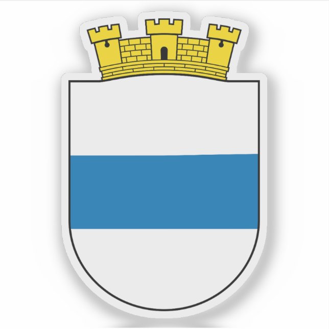 Pegatina Escudo de Zug (Suiza) (Anverso)