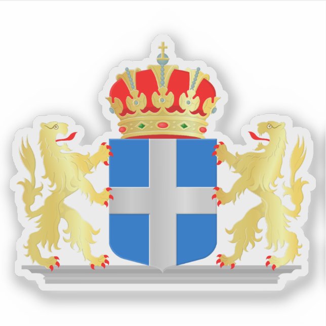 Pegatina Escudo de Zwolle, Países Bajos (Anverso)