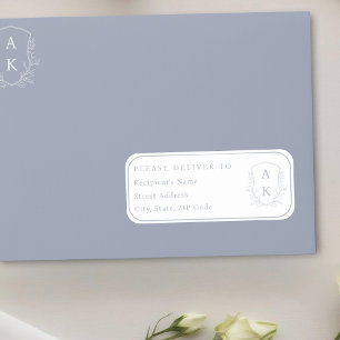 Pegatina Escudo del boda Dirección y sellos de nombres indi