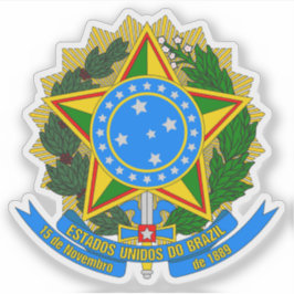 Pegatina Escudo del Brasil (1889-1968)