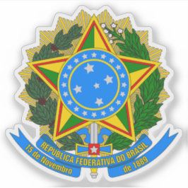 Pegatina Escudo del Brasil (1968-1971)