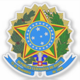 Pegatina Escudo del Brasil (1971-1992)