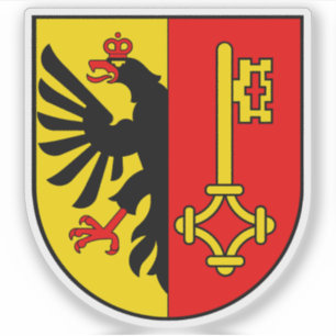 Pegatina Escudo del cantón de Ginebra (Suiza)
