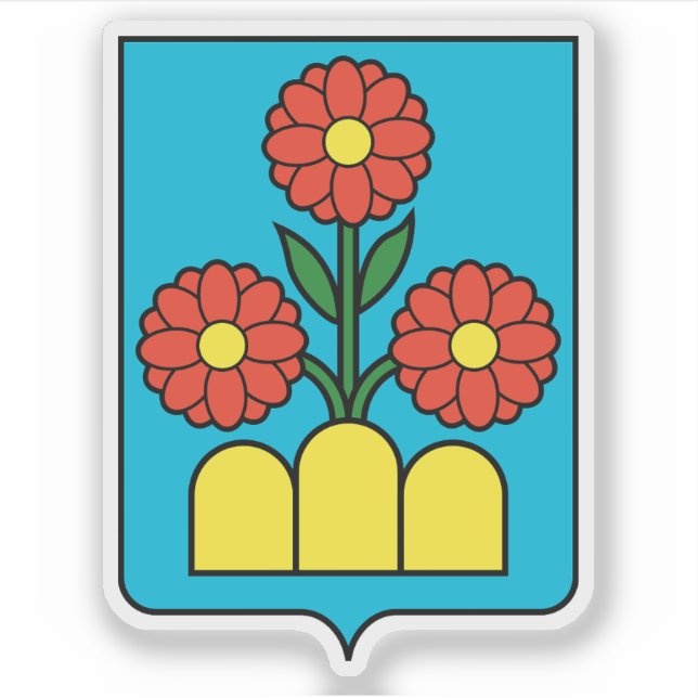 Pegatina Escudo del castillo de Montegiardino (Anverso)