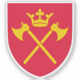 Pegatina Escudo del condado de Hordaland, Noruega