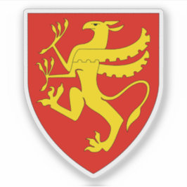 Pegatina Escudo del condado de Troms, Noruega