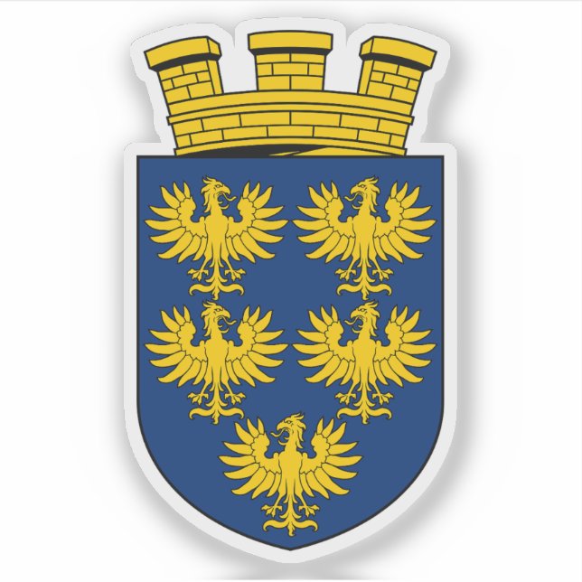 Pegatina Escudo del estado de Baja Austria (Anverso)