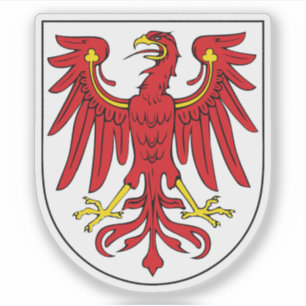 Pegatina Escudo del estado de Brandenburgo, Alemania