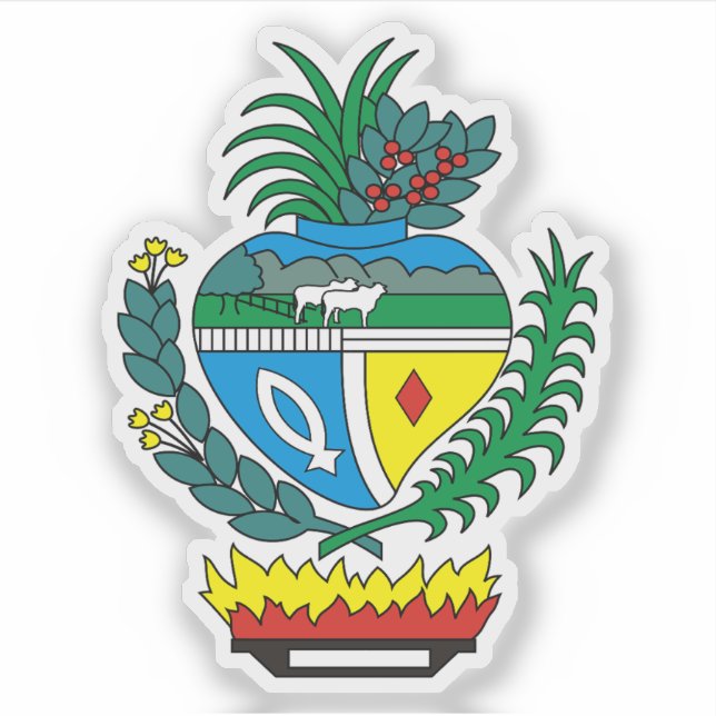 Pegatina Escudo del estado de Goiás, Brasil (Anverso)