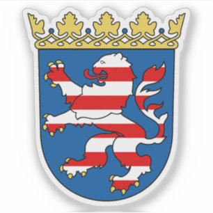 Pegatina Escudo del estado de Hesse (Hessen), Alemania