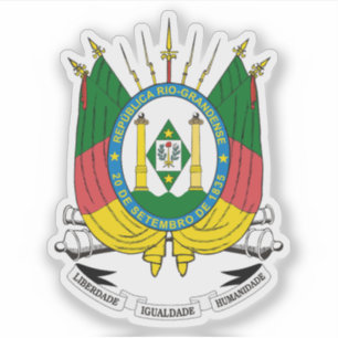 Pegatina Escudo del estado de Río Grande del Sur