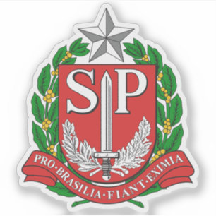 Pegatina Escudo del estado de São Paulo, Brasil