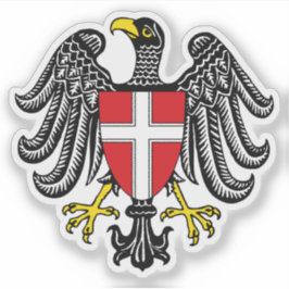 Pegatina Escudo del estado de Viena (Wien), Austria