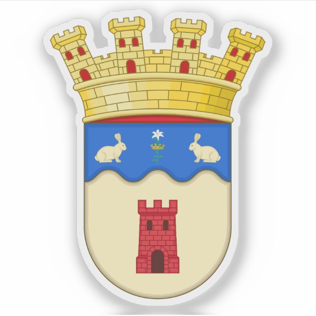 Pegatina Escudo del General Pinto partido, Argentina (Anverso)