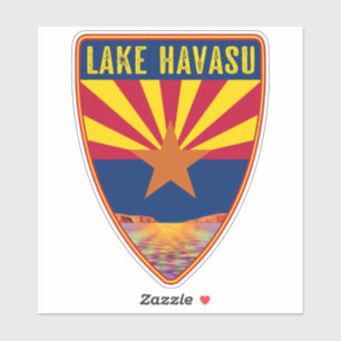 Pegatina Escudo del lago Havasu Arizona
