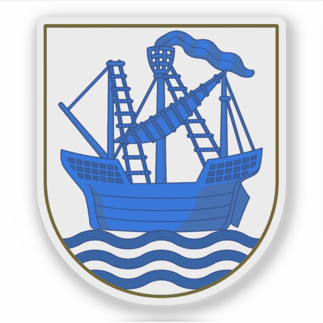 Pegatina Escudo del municipio de Elsinore (Anverso)