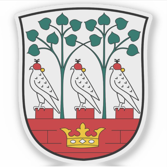 Pegatina Escudo del municipio de Frederiksberg (Anverso)