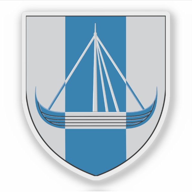 Pegatina Escudo del municipio de Frederikssund (Anverso)
