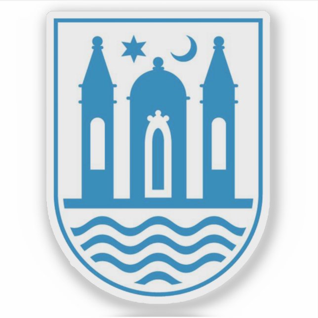 Pegatina Escudo del municipio de Svendborg (Anverso)