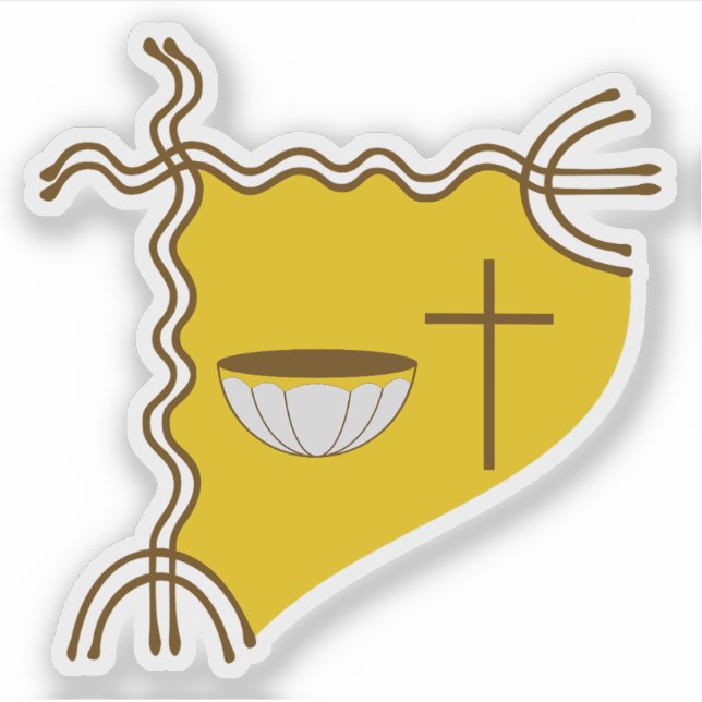 Pegatina Escudo del Padre Las Casas, Chile (Anverso)