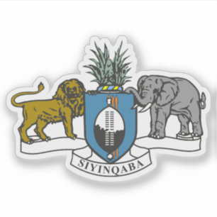 Pegatina Escudo del Reino de Eswatini