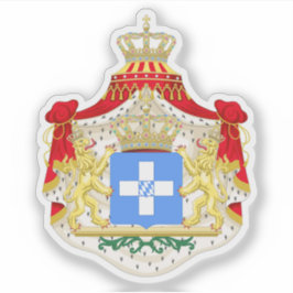Pegatina Escudo del Reino de Grecia (1832-1862)