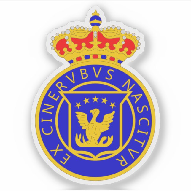 Pegatina Escudo del Reino de Haití (1814-1820) (Anverso)