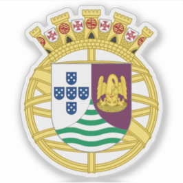 Pegatina Escudo temporal de armas de Angola en Portugal (19