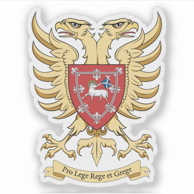 Pegatina Escudos de armas de la ciudad de Perth, Escocia (Anverso)
