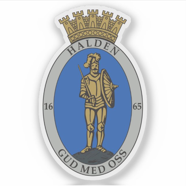 Pegatina Escudos de Halden (Anverso)