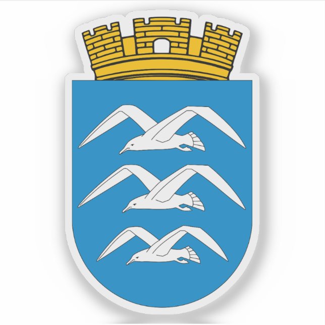 Pegatina Escudos de Haugesund (Anverso)