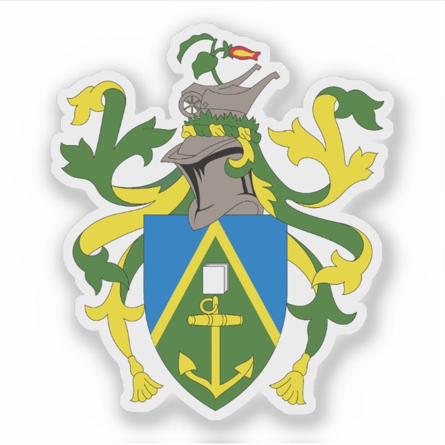 Pegatina Escudos de las Islas Pitcairn (Anverso)