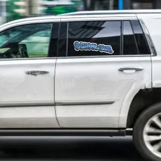 Pegatina Escuela Bluz-3DII (This School Bluz-3DII Vinyl Sticker, signifies, the busy year ahead!)