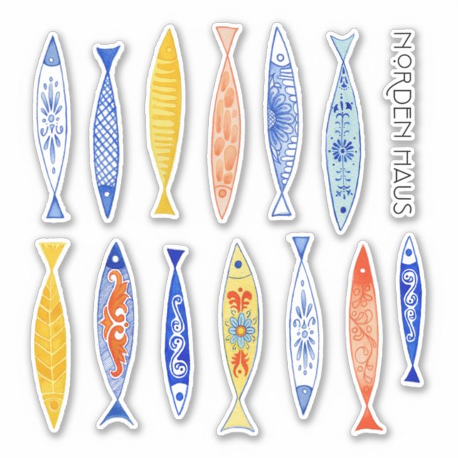 Pegatina Escuela de Verano de Pescado (Anverso)